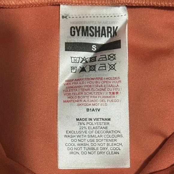 Gymshark Women's Earth Orange Leggings - Picture 5 of 5